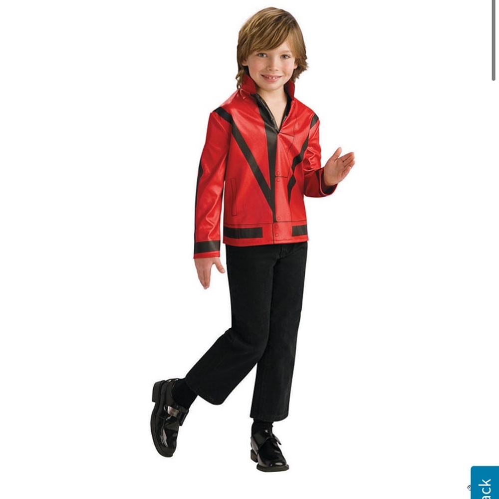 Michael Jackson thriller boys red jacket large age 8-10 size 12-14